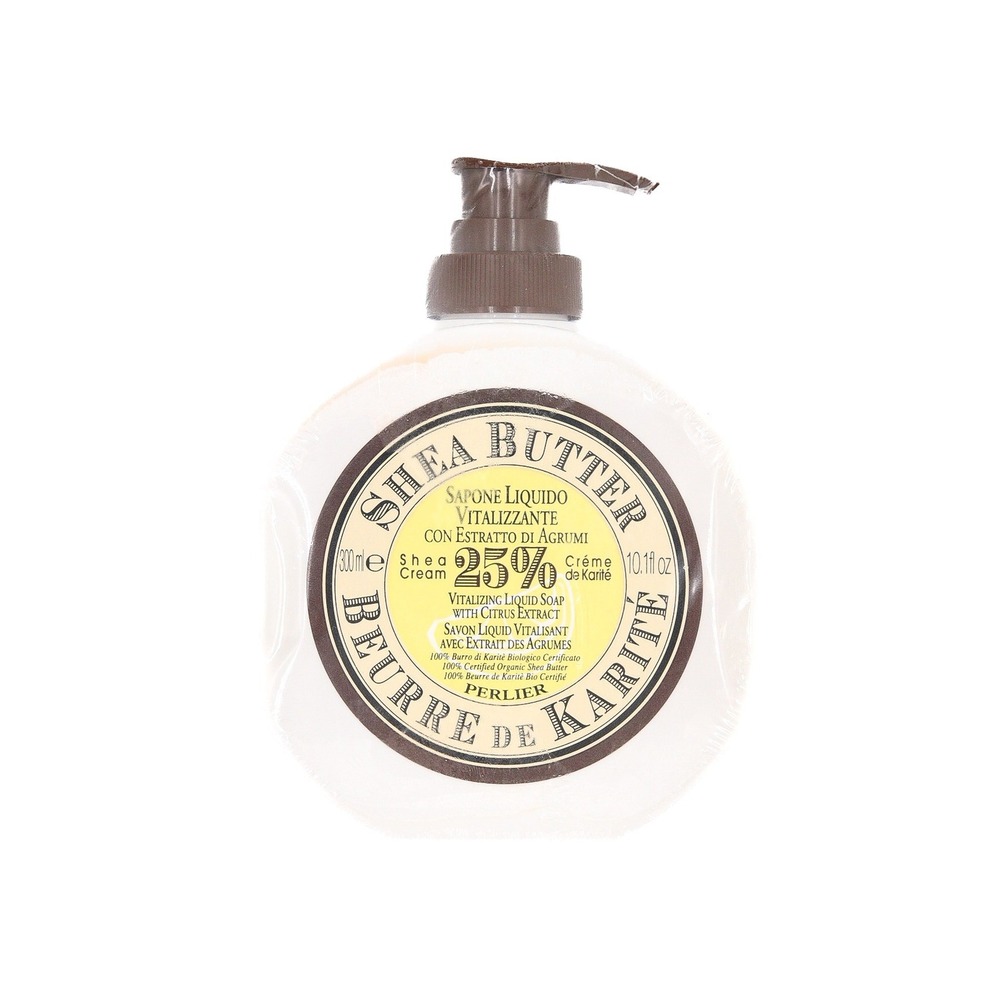 Perlier - Shea Butter Vitalizing Liquid Soap with Citrus Extract - 10.1 fl oz
